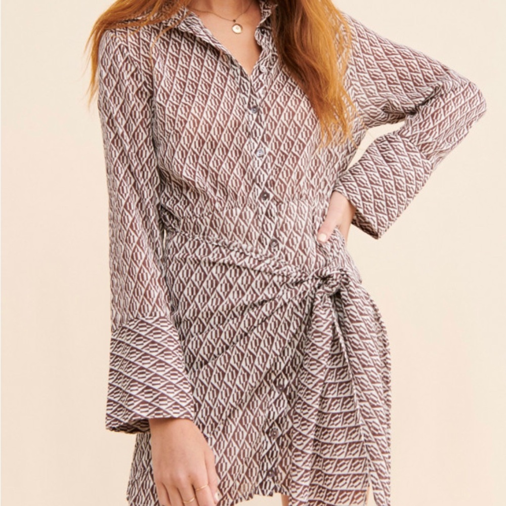 Free People Rillo Mini Shirtdress